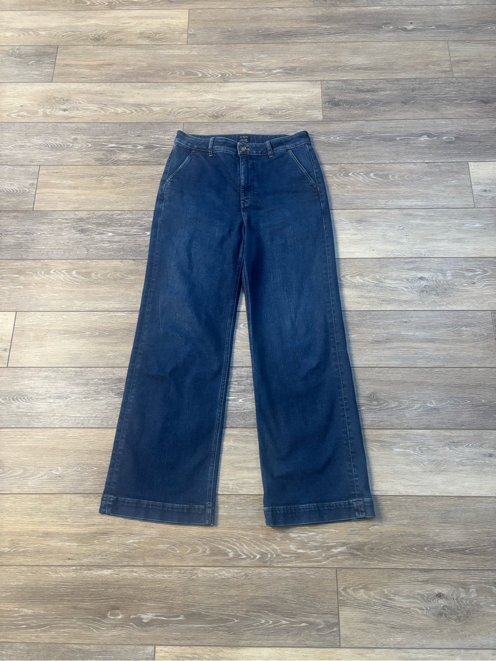 J Crew High Rise Trouser Jeans Sz 29 Denim Preppy Capsule Classic City Office